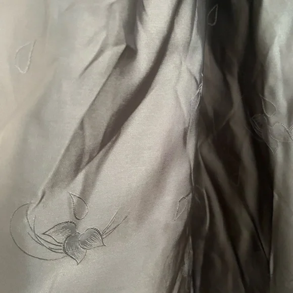 Women’s brown fox fur long coat. Style raincoat - Picture 8 of 10